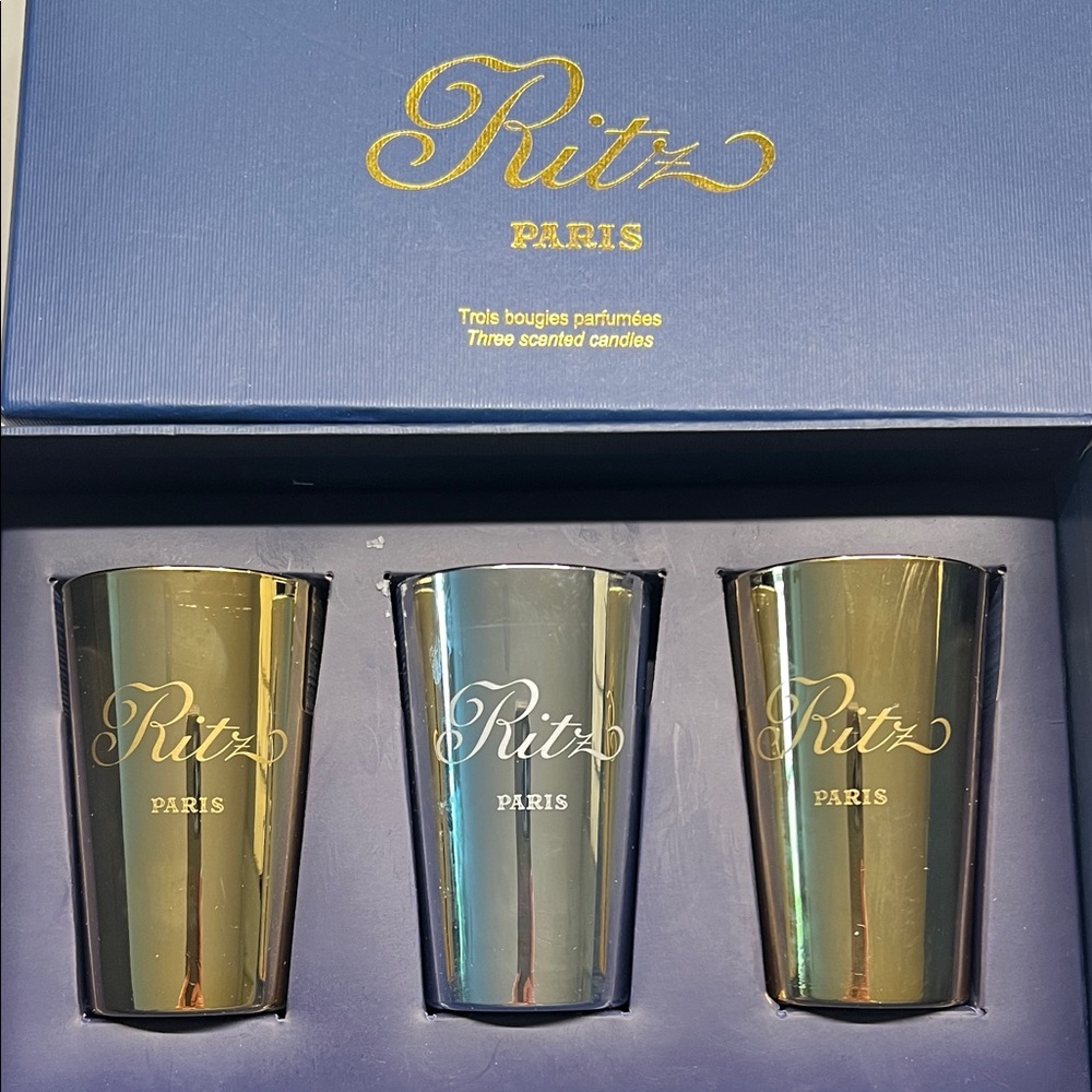 Gold and Silver Scented Candle Set